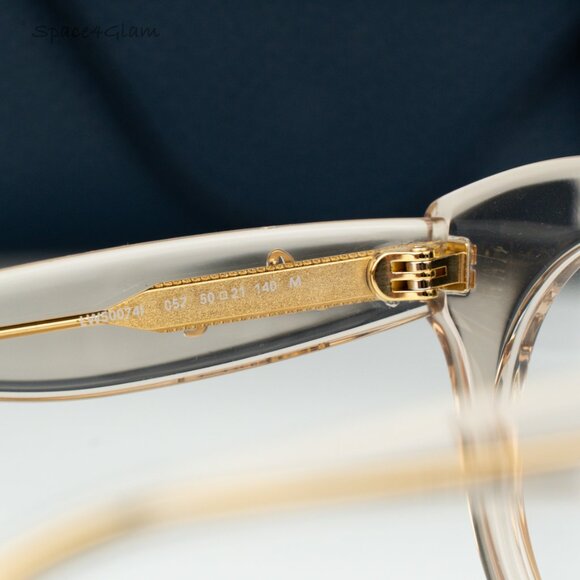 Loewe Women Eyeglasses Brown Demo Round LW50074I CURVY 057 NEW AUTHENTIC - Picture 6 of 8